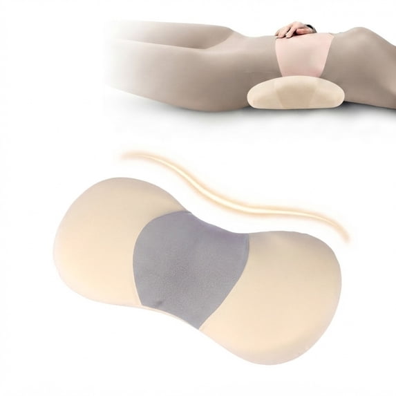 Memory Foam Lumbar Support Pillow, Ergonomic Lower Back Cushion for Back
