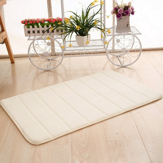Memory Foam Mat under $5! CQCYD Memory Foam Bathroom Rug Mat, Absorbent Coral Fleece Shower Mat, Non-Slip Bath Mat for Floor, Soft Bathroom Carpet for Home Decor