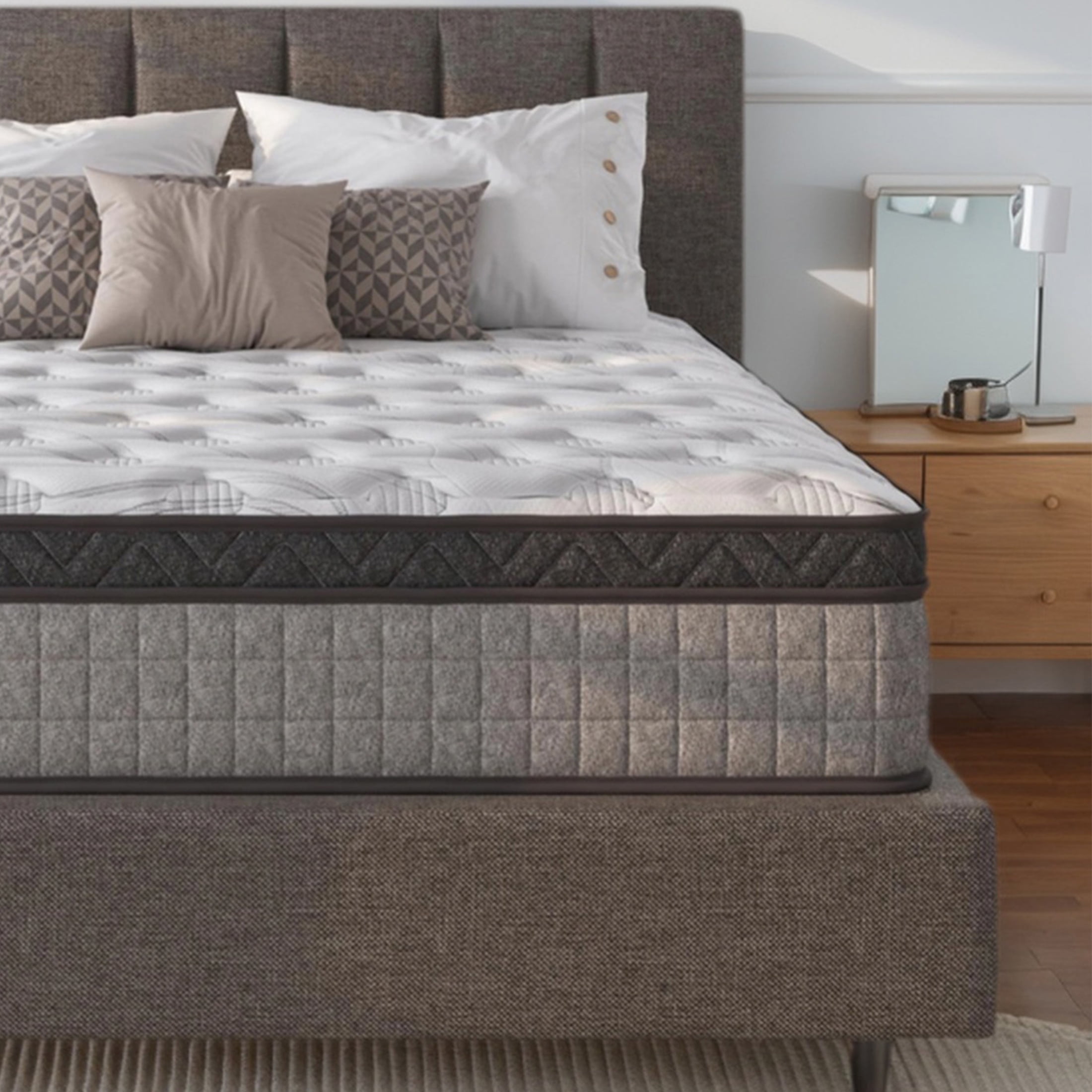 HYCEAN 10 Inch Hybrid Full Mattress In A Box - Medium Firm With Memory Foam & Pocket Springs, CertiPUR-US