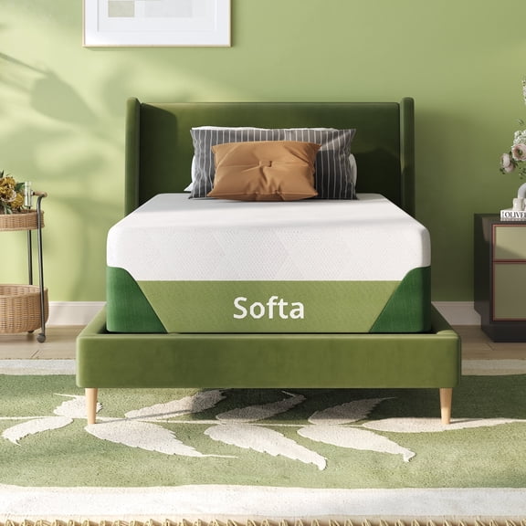 FlexiSpot Memory Foam Mattress – Bamboo Viscose Cover, 3-Layer Cooling Gel Infusion, Green Tea Support, Medium Firm, CertiPUR-US Certified, Machine-Washable, 10-Year Guarantee, Bed-in-a-Box