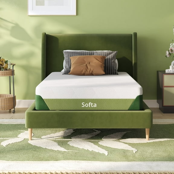 FlexiSpot Memory Foam Mattress – Bamboo Viscose Cover, 3-Layer Cooling Gel Infusion, Green Tea Support, Medium Firm, CertiPUR-US Certified, Machine-Washable, 10-Year Guarantee, Bed-in-a-Box