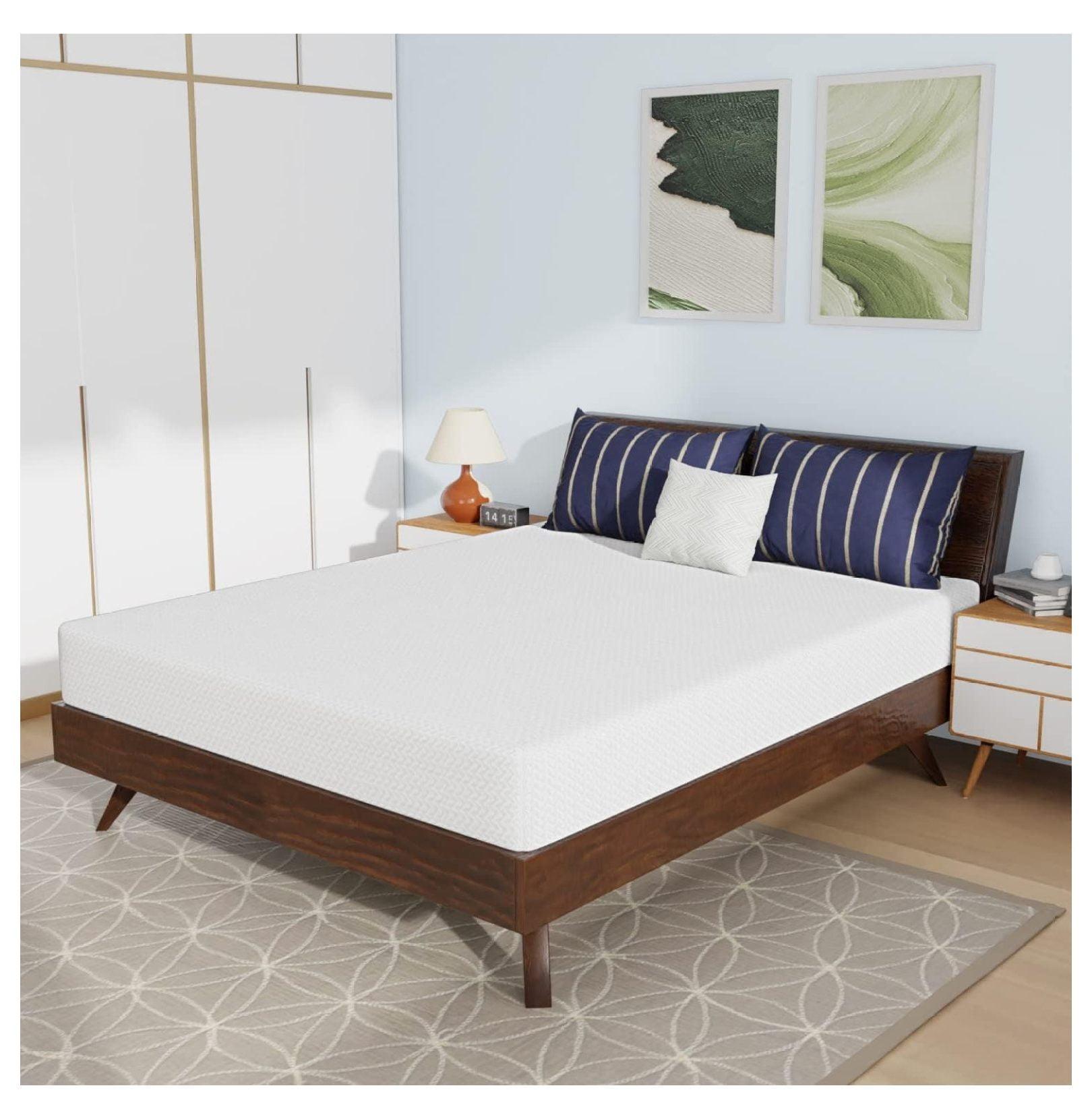 Memory Foam Mattress Cooling Gel Bamboo Charcoal Infused Mattress 8