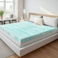 Memory Foam Mattress Topper, 3 Inch Thick Gel Infused Cooling Toppers