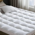 thumbnail image 1 of Memory Foam Mattress Topper Full – Cooling, Pressure-Relieving Bed Topper with Secure Strap Design for Back Pain, Soft and Supportive, Shredded Memory Foam, 1 of 5