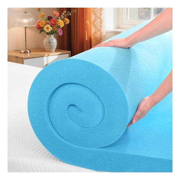 Memory Foam Mattress Topper, Gel Infused Foam Topper, Breathable Bed Topper, Pressure Relieving, Certified, 4 Inch, California King Size