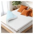thumbnail image 1 of Memory Foam Mattress Topper, Gel Infused Foam Topper, Breathable Bed Topper with Cover, Pressure Relieving, Certified, 4 Inch(White Cover), Full Size, 1 of 8