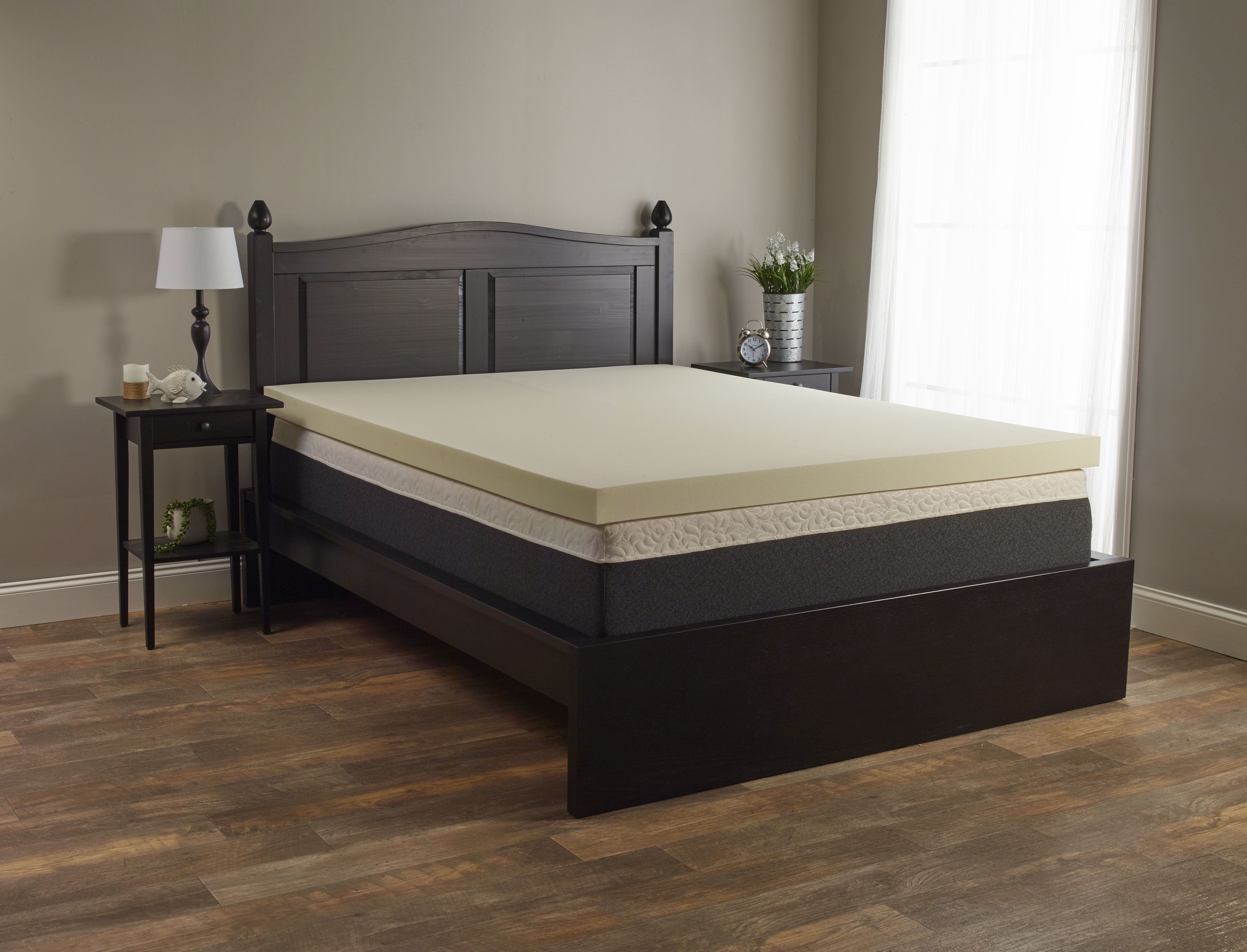 Isotonic King 3 Inch Memory Foam Mattress Topper with IsoFresh Technology