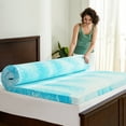 Memory Foam Mattress Topper, King Size Bed Topper, 3 Inch Cool Gel Comfort Body Support