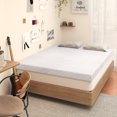 thumbnail image 1 of Memory Foam Mattress Topper Twin XL, 2 inch Dual Firmness with High-Density Foam for Dorm Beds, Breathable and Washable Bamboo Cover, CertiPUR-US, 1 of 7