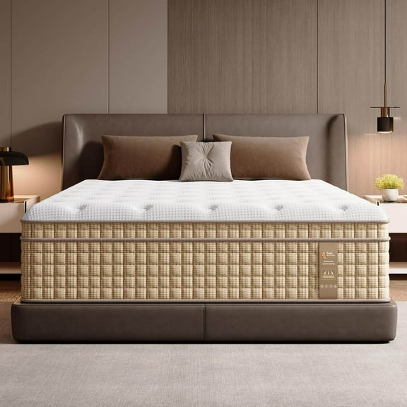 Memory Foam Mattresses King Mattress 14 Inch, 7-Zone Contouring Bed in a Box,Firm Hotel Collection Hybrid Mattresses with Extra Lumbar & Shoulder Support,Hybrid Mattresses