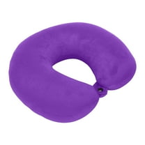 Memory Foam Neck Pillow,Travel Pillow for Travel,Travel Neck Pillow Airplane Memory Foam Travel Pillow Neck Pillow for Traveling Suitable for Airplanes,Offices and Cars.（Purple）