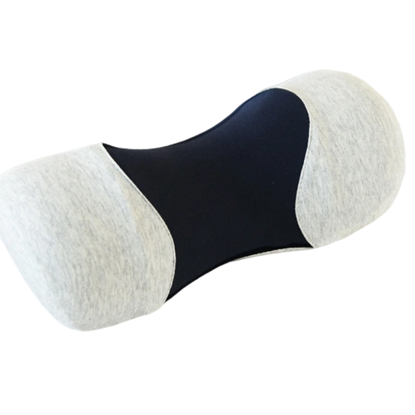Liangweiii Memory Foam Neck Support Ergonomic Roll Satin Pregnancy Pillow for Neck and Muscle Relaxation, Gray