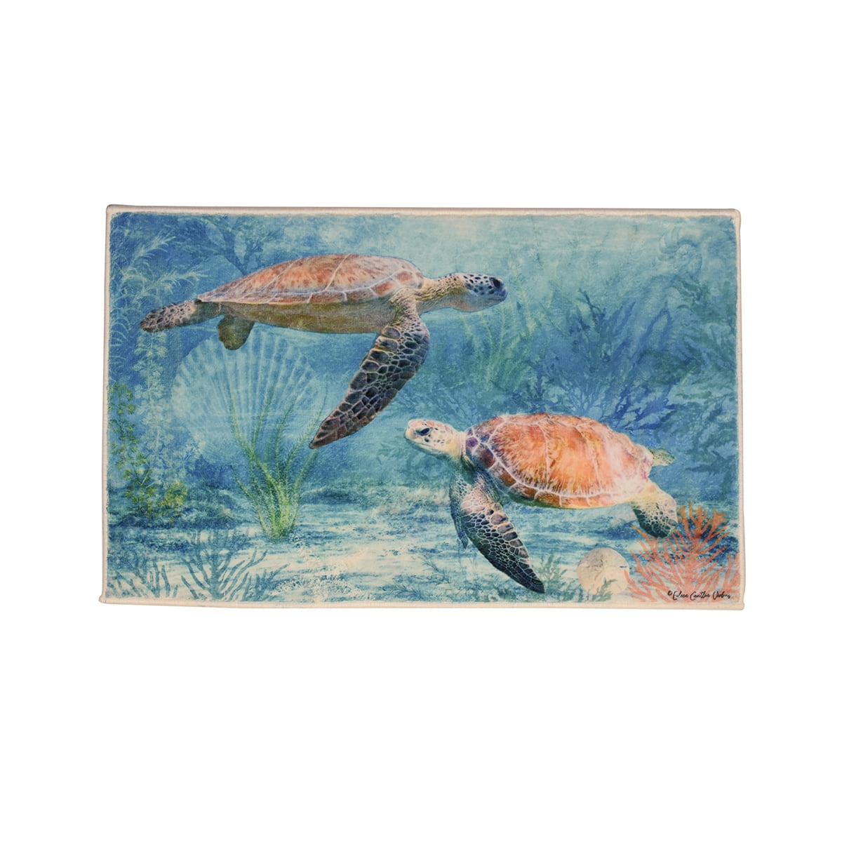Memory Foam Sea Turtle Floor Mat
