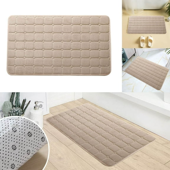 Memory Foam Outdoor Indoor Outdoor Bathroom Kitchen Carpet Floor Mat Grid 80X50Cm Bronze,Carpet Welcome Decor Day Room Living Doormats Carpet Home Carpets Bathroom Products Memory Foam 80X50Cm