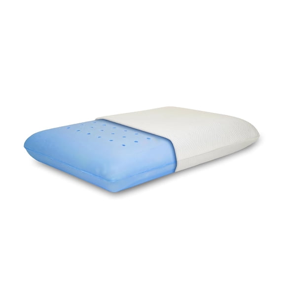 Memory Foam Pillow, Adaptive Support, Great For Spinal Alignment, White Pillow | Breathable, Removable, Washable Cover | For Neck & Shoulder Head Pain Relief | Medium Firm Pillow