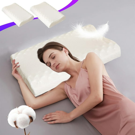 Memory Foam Pillow for Neck Pain Relief Ergonomic Cervical Support | Breathable Pressure-Relief | Side, Back, Stomach Sleepers | Standard Size 21.6"x13.7"x3.9" | Adaptive High-Density Comfort