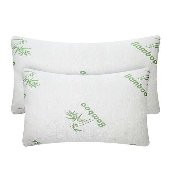 Memory Foam Pillow - Shredded Hypoallergenic Bed Pillow for Neck Support - Sleeping Pillow with Washable Cover - Queen/King Size