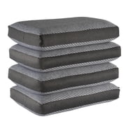 Memory Foam Pillow For Sleeping, Orthopedic Pillows For Neck Pain, Light Grey - 21 X 15 X 5 Inch | Memory Foam Pillows, Bed Pillow, Medium Firm, Care - Light Machine Wash - Set Of 4
