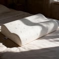thumbnail image 1 of Sleepwello Ergonomic Contour Memory Foam Pillow for Neck Pain Relief, Cooling Tencel Cover, Dual Height Cervical Support, Queen 24"x16", 1 of 13