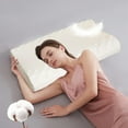 thumbnail image 1 of Memory Foam Pillow for Neck Pain Relief | Ergonomic Cervical Pillow for Side, Back & Stomach Sleepers | Breathable & Pressure Relieving | Size M, 1 of 5
