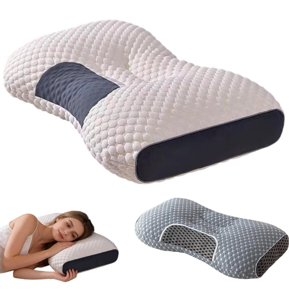 Memory Foam Pillows Cooling Cervical Pillow, Supportive Ergonomic Sleep Pillow for All Sleepers