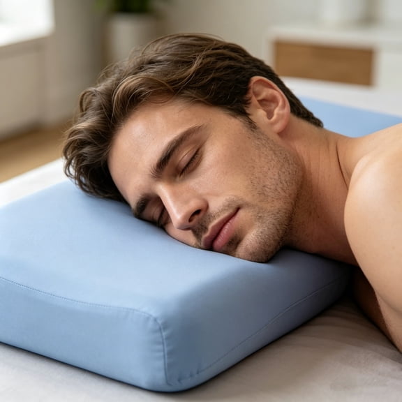 Memory Foam Pillows, Memory Foam Cooling Pillow, Cool Pillows for Sleeping That Stay Cold, Ice Silk Breathable Stretch Pillowcase