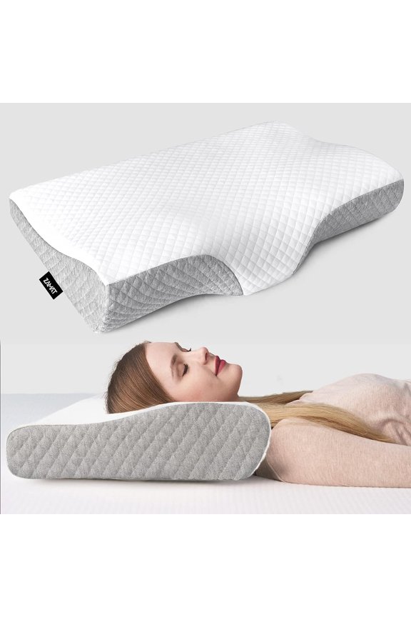 Memory Foam Pillows Supports Neck Pain & Shoulder Pain, Pillows Model - C2 | Contour Cervical Orthopedic Pillows, Ergonomic Cervical Pillow Neck Support Pillow For Side Back