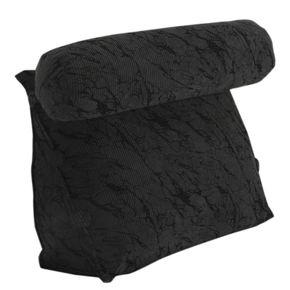 Memory Foam Reading Pillow for Bed - Back Support Pillow with Lumbar Cushion, Sit Up Pillow for Adults Watching TV & Reading - Wedge Pillow Chair for Couch