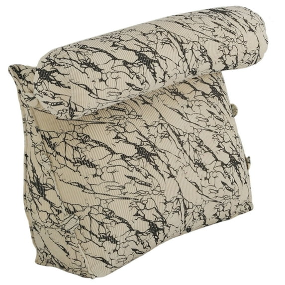 Memory Foam Reading Pillow for Bed - Back Support Pillow with Lumbar Cushion, Sit Up Pillow for Adults Watching TV & Reading - Wedge Pillow Chair for Couch