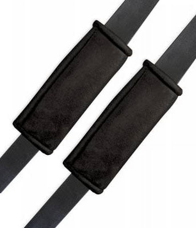 Memory Foam Seat Belt Cushion Twin Pack Black