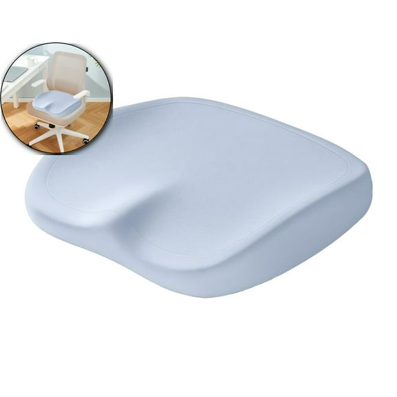 Memory Foam Seat Cushion 15.7"x14.6", Office Chair Cushion, Ergonomic Buttocks & Hip Support Pad, Non-Slip Base for Home, Desk