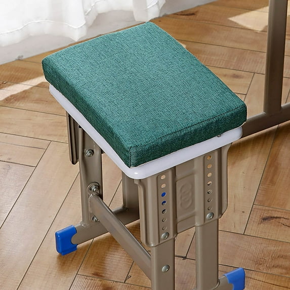 Memory Foam Seat Cushion - High Density Sponge Chair Pad for Office Chair,Wheelchair, Car Seat,Computer Chair, Breathable,with Washable Cover, Non- Silicone Base & Adjustable Straps(F)