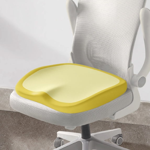 Memory Foam Seat Cushion for Office Chair, Car, and Home Use, Ergonomic Support for Coccyx Pressure Relief and Long Sitting Comfort, Non-Slip Base, Lightweight Portable Design
