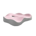 thumbnail image 1 of Memory Foam Seat Cushion, Pink, Hip And Back Support For Long Sitting, Ergonomic And Comfortable Office Chair Pad, 1 of 4