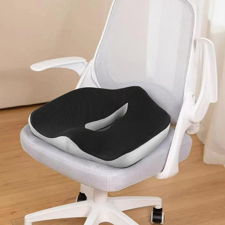 Memory Seat Cushion for Office Chair Pressure Relief Sciatica & Tailbone  Pain Relief Memory Foam Firm Coccyx Pad for Long Sitting, for Office Chair, Gaming  Chair and Car Seat