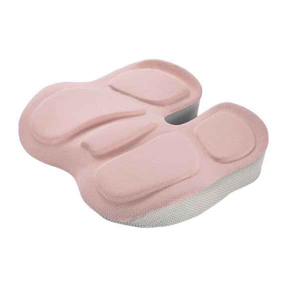 Memory Foam Seat Cushion, Slip ,Comfort Breathable Chair Pad for ,Driving,Computer Desk Chair,Office Chair Pink