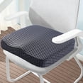thumbnail image 1 of Memory Foam Seat Cushion for Office Car Chair, Slow Recovery Square Cushion for All Seasons, Non-Slip Chair Pad, 1 of 6