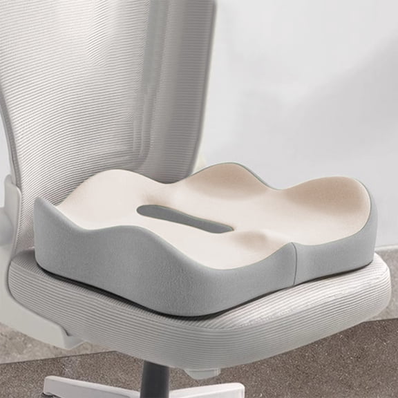 Memory Foam Seat Cushion for Office Chair, Ergonomic Coccyx Support Pillow for Car, Home, or Wheelchair
