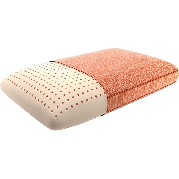 Memory Foam Silver Coppergel Pillow, 1 Count (Pack of 1), White