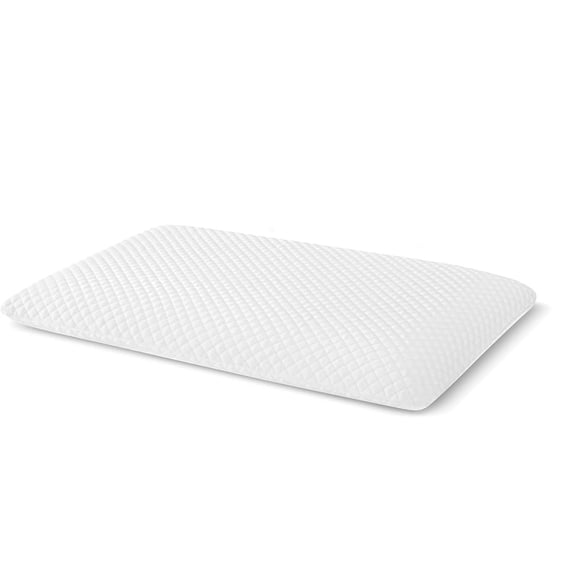 Memory Foam Slim Pillow For Sleeping, Orthopedic Pillow For Neck Support, White | Cervical Pillow For Neck Pain, Shoulder & Back Pain Relief | Versatile & Multipurpose Pillows