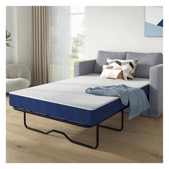 Memory Foam Sofa Bed Mattress Replacement Full Size 4 Inch, Pull Out Couch Mattress with Removable Washable Cover, Certified, for Sofa Bed, Daybed, Trundle & Guest Rooms