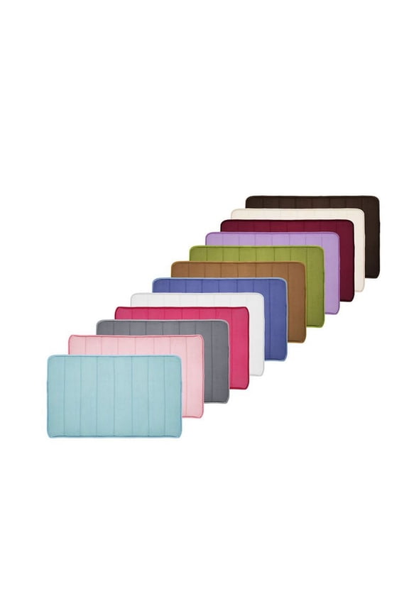 Memory Foam Soft Bath Mats - Non Slip Absorbent Bathroom Rugs Rubber Back Runner Mat for Kitchen Bathroom Floors