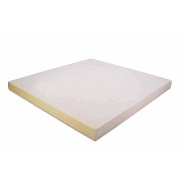 Memory Foam Solutions UBSMSC94ZMP Topper Cover and Shredded Comfort Pillow and Cal-King 4 Inch Thick 3 Pound Density Visco Elastic Memory Foam Mattress Bed Topper Made in the USA