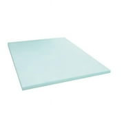 Memory Foam Solutions UBSMSFGS4ZMP Topper Cover and Shredded Comfort Pillow and Full / Double Size 4 Inch Thick Gel Swirl Visco Elastic Memory Foam Mattress Bed Topper Made in the USA