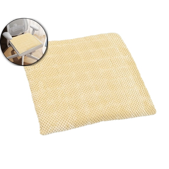 Memory Foam Square Seat Cushion 15.7x15.7in for Kitchen, Dining, Office Chairs, Square Chair Cushion Chairs Pad with Removable Cover