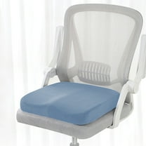 Memory Foam Square Seat Cushion | Non-Slip Polyester, 16x16x2 Inch | Office Chair, Car, Home All Season Comfort