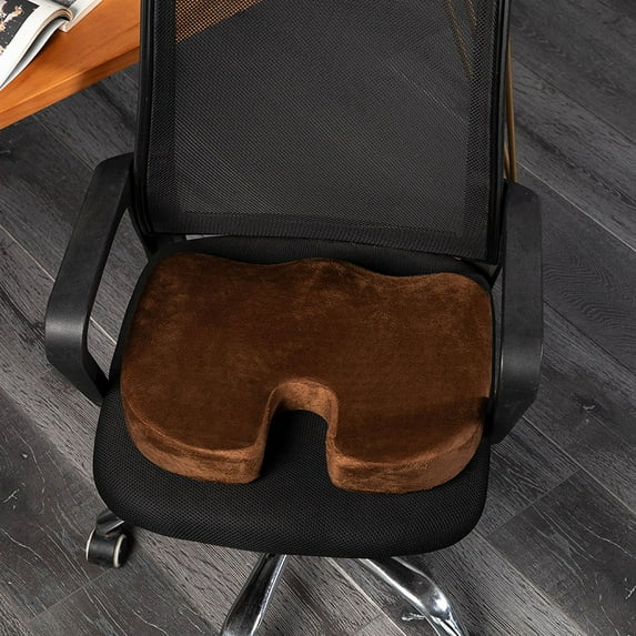 Memory Foam Summer Gel Piece Cool Heightening Buttock Cushion Car Office Sofa Cushion Dining Chair Cushion (RCoffee)