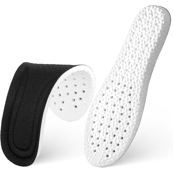 Memory Foam Thick Trainer Shoe Insoles Cushioned Clouds Barefoot In Soles For Boys Men - Size 8 - 11