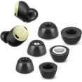 thumbnail image 1 of Memory Foam Tips for Google Pixel Buds Pro, Anti-Slip Replacement Ear Tips for Google True Wireless Earphones，Fit in The Charging Case, Perfect Noise Cancellation, 3 Pairs (Assorted Sizes, Black), 1 of 8