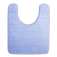 thumbnail image 1 of Memory Foam Toilet Bath Mat, U-Shaped Commode Contour Rug, Super Water Absorption, Non-Slip, 24 X 20 Inches, Sky Blue, 1 of 7